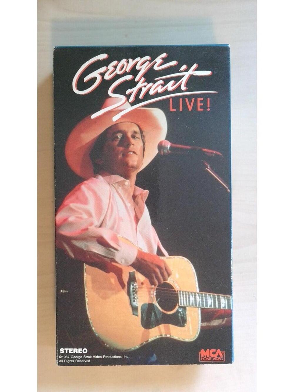 George Strait LIVE! VHS Tape 1988 MCA Home Video Country Music Concert Not Rated